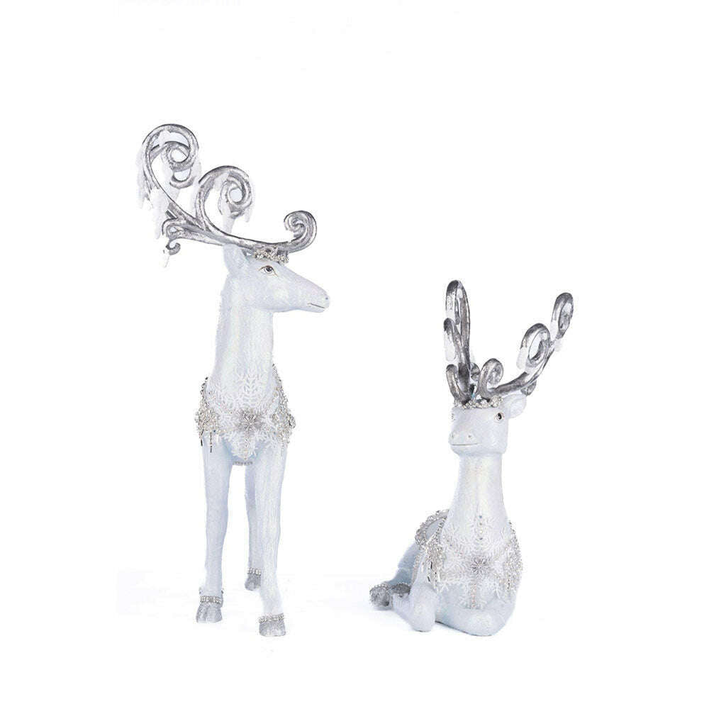 Crystal Christmas Deer Assortment of 2 by Katherine's Collection