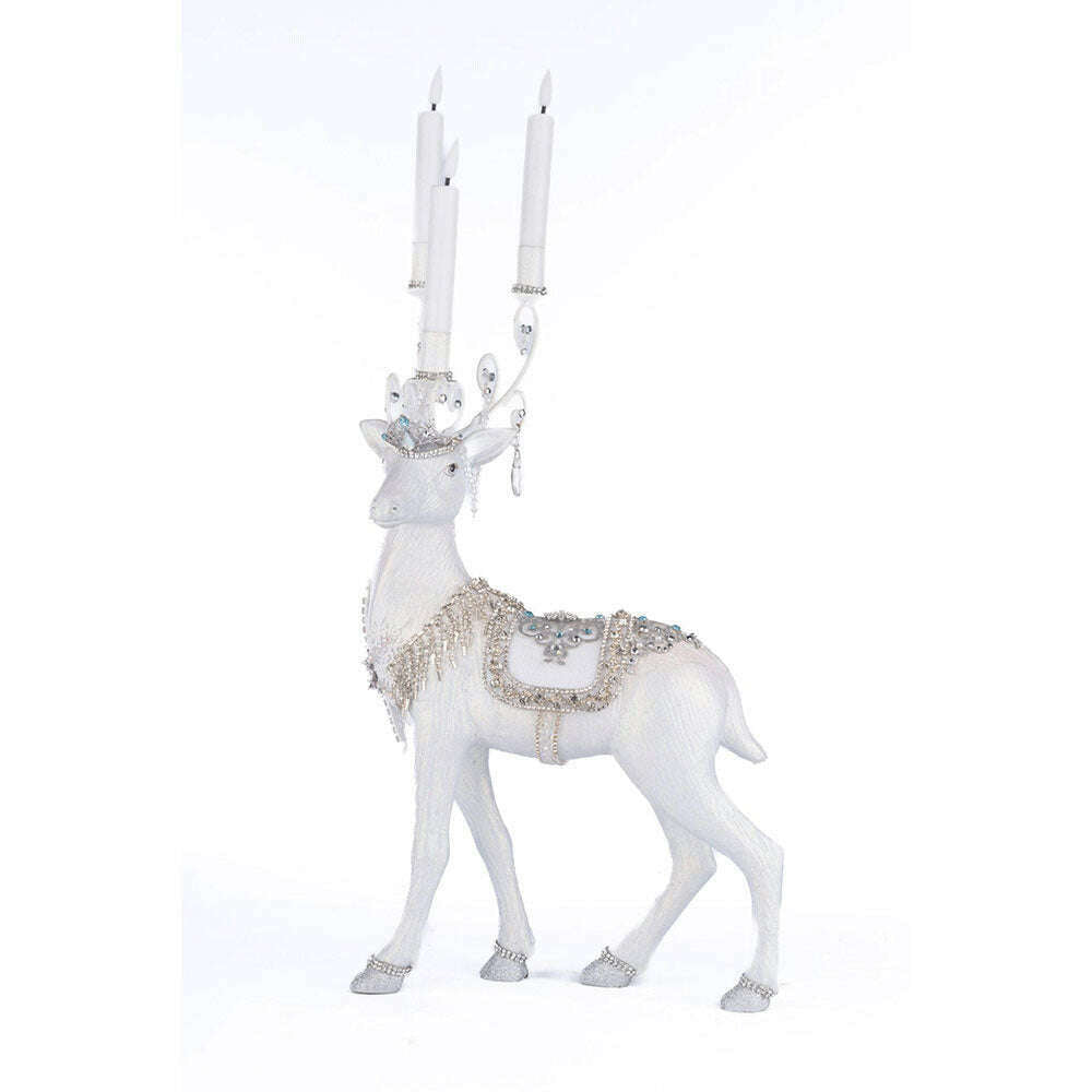 Crystal Christmas Standing Deer Candleholder by Katherine's Collection