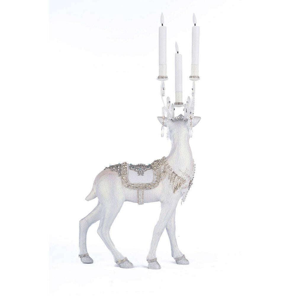 Crystal Christmas Standing Deer Candleholder by Katherine's Collection