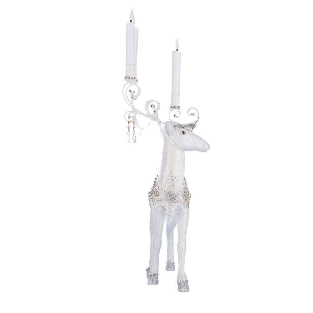 Crystal Christmas Standing Deer Candleholder by Katherine's Collection