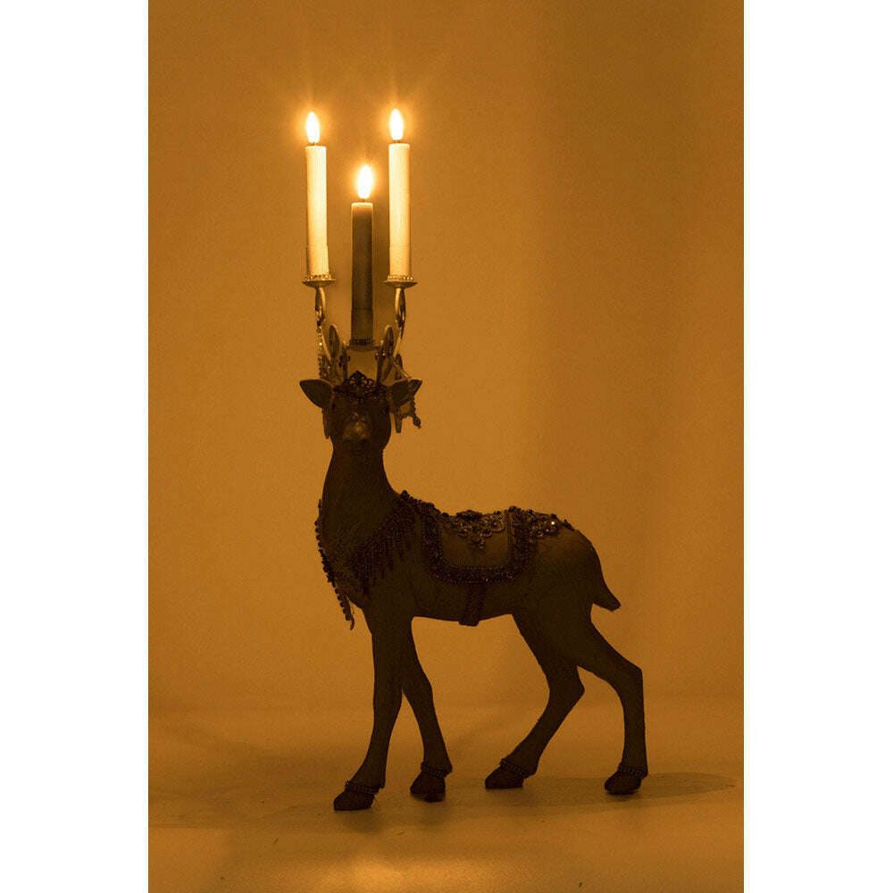 Crystal Christmas Standing Deer Candleholder by Katherine's Collection