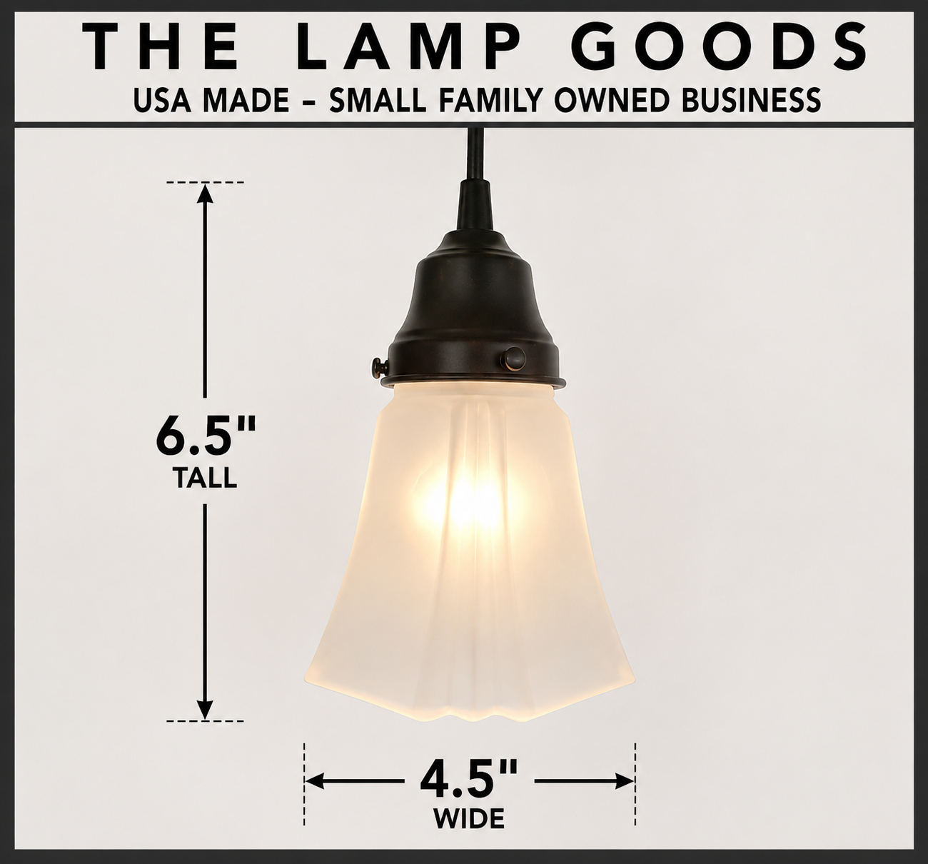 Modern Frost Square PENDANT Light