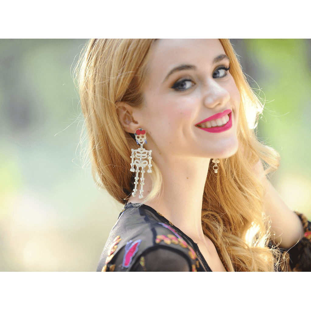 Day of the Dead Skeleton Earrings by Laliblue