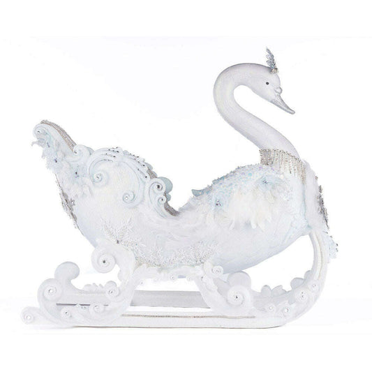Dazzling Swan Sleigh by Katherine's Collection