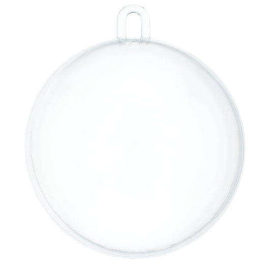 Openable Fillable Clear Plastic Christmas Ball Ornament DIY Craft 3 Inches