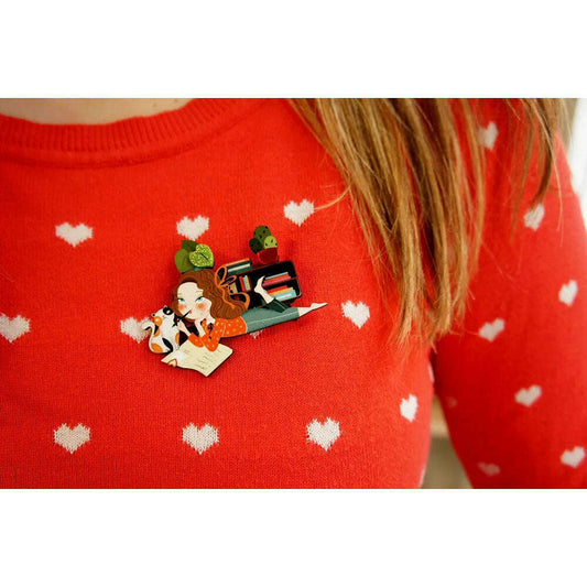 Dear diary brooch by Laliblue