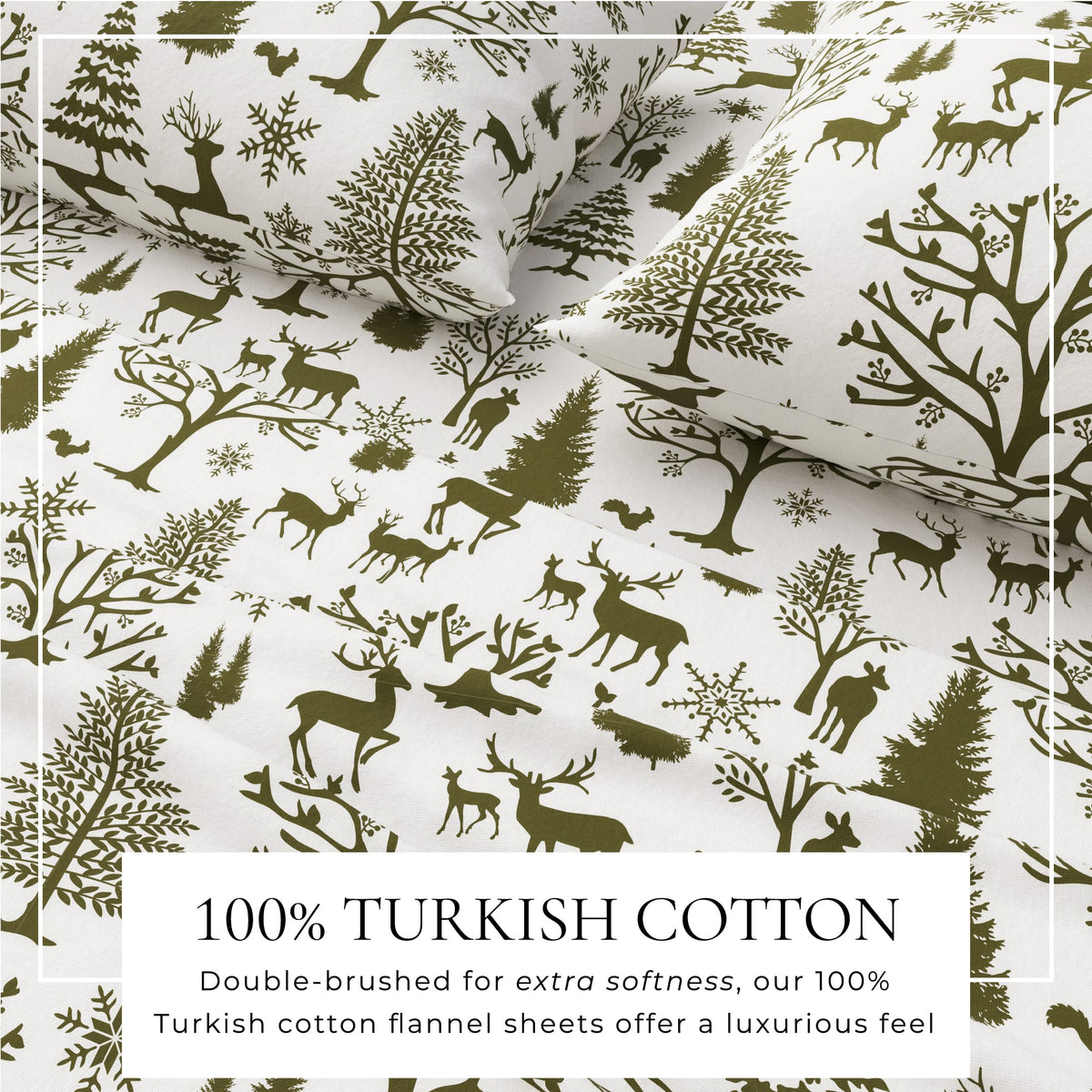 Turkish Cotton Flannel Sheet - Lakeview Collection