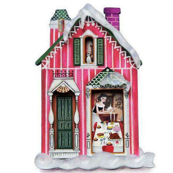 Dinner at Home Holiday Brooch by Laliblue