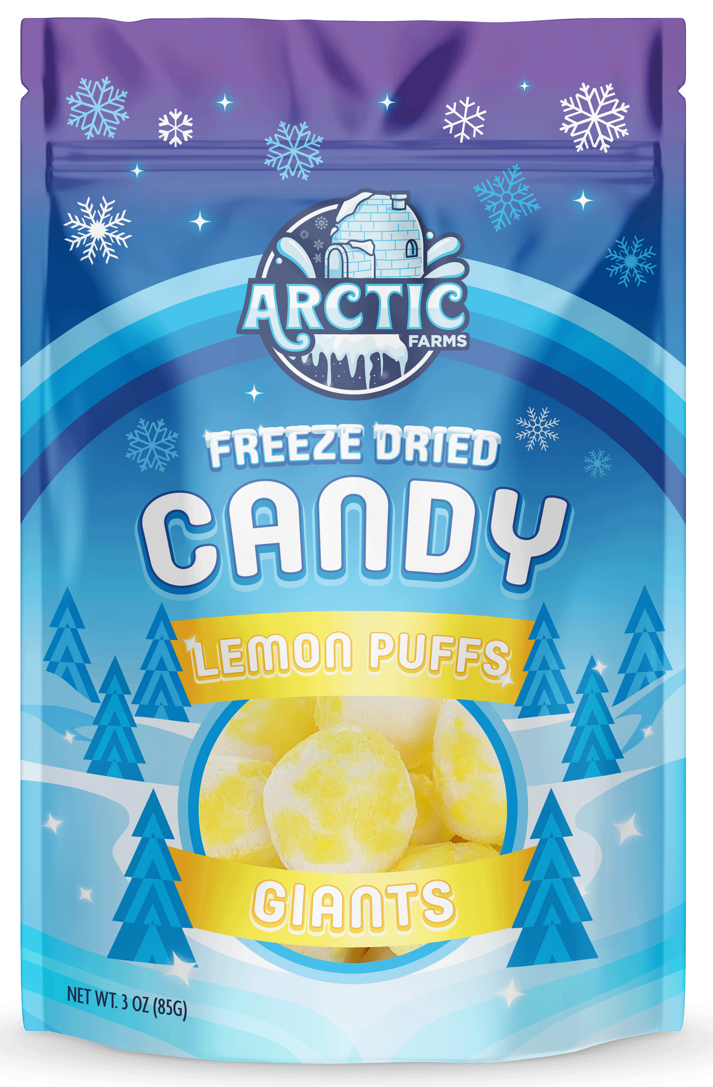 Freeze Dried Lemon Puffs Candies