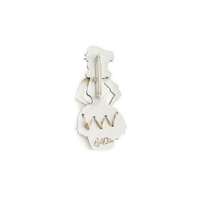 Drummer Girl Brooch by Laliblue