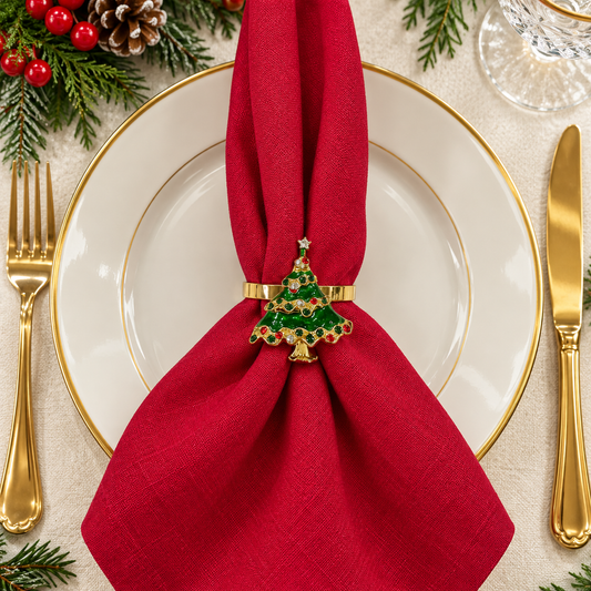 a napkin ring on a napkin