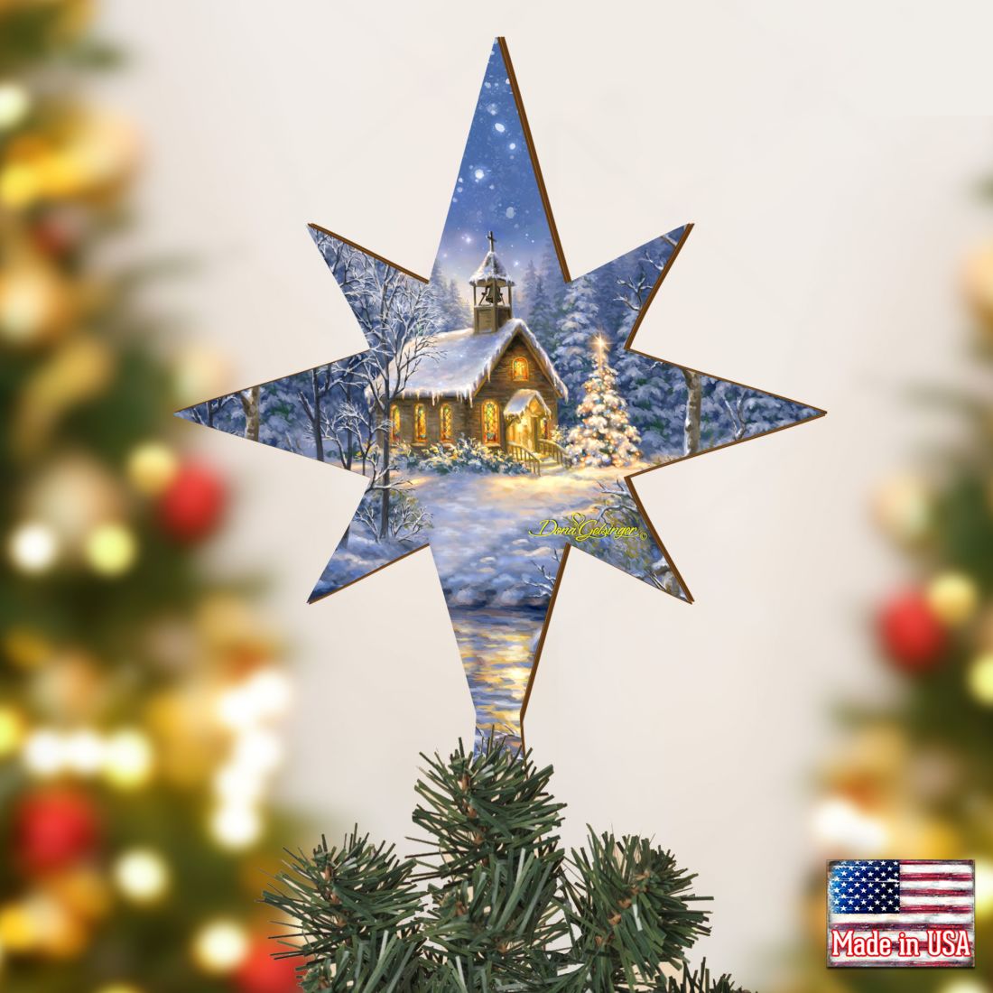 Angel Of Peace Tree Topper by D. Gelsinger - Christmas Decor - 89484-DG