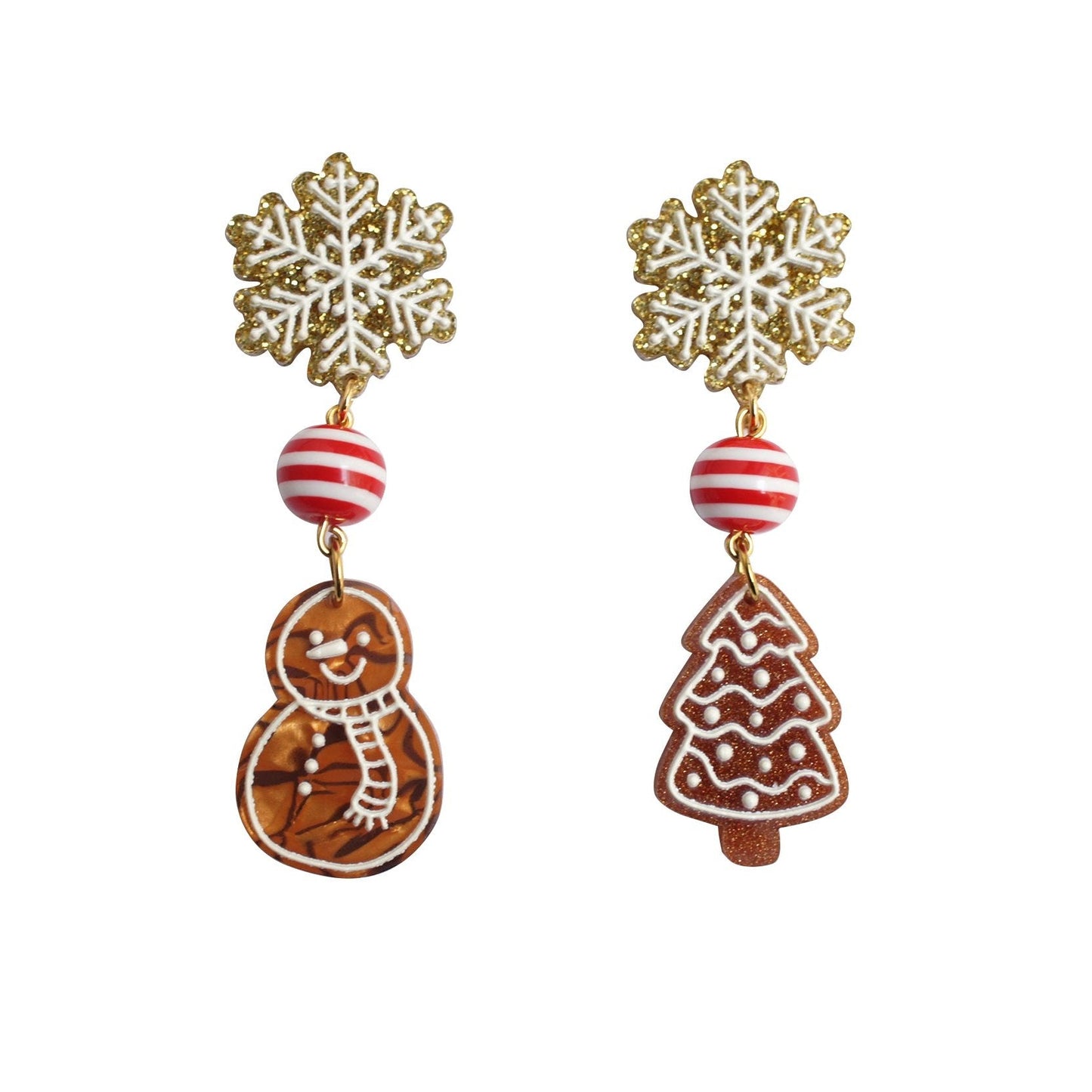 Gingerbread Earrings by Laliblue – Retro Statement Jewelry Laliblue