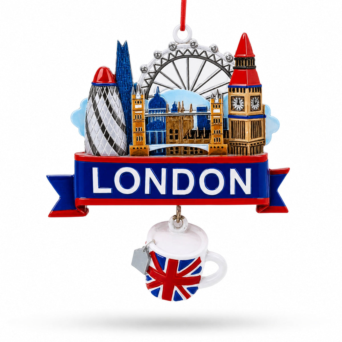 London Skyline Big Ben Eye Souvenir Resin Christmas Ornament