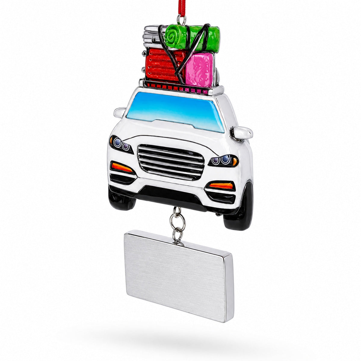 Are We There Yet Family Vacation Road Trip Car Resin Christmas Ornament