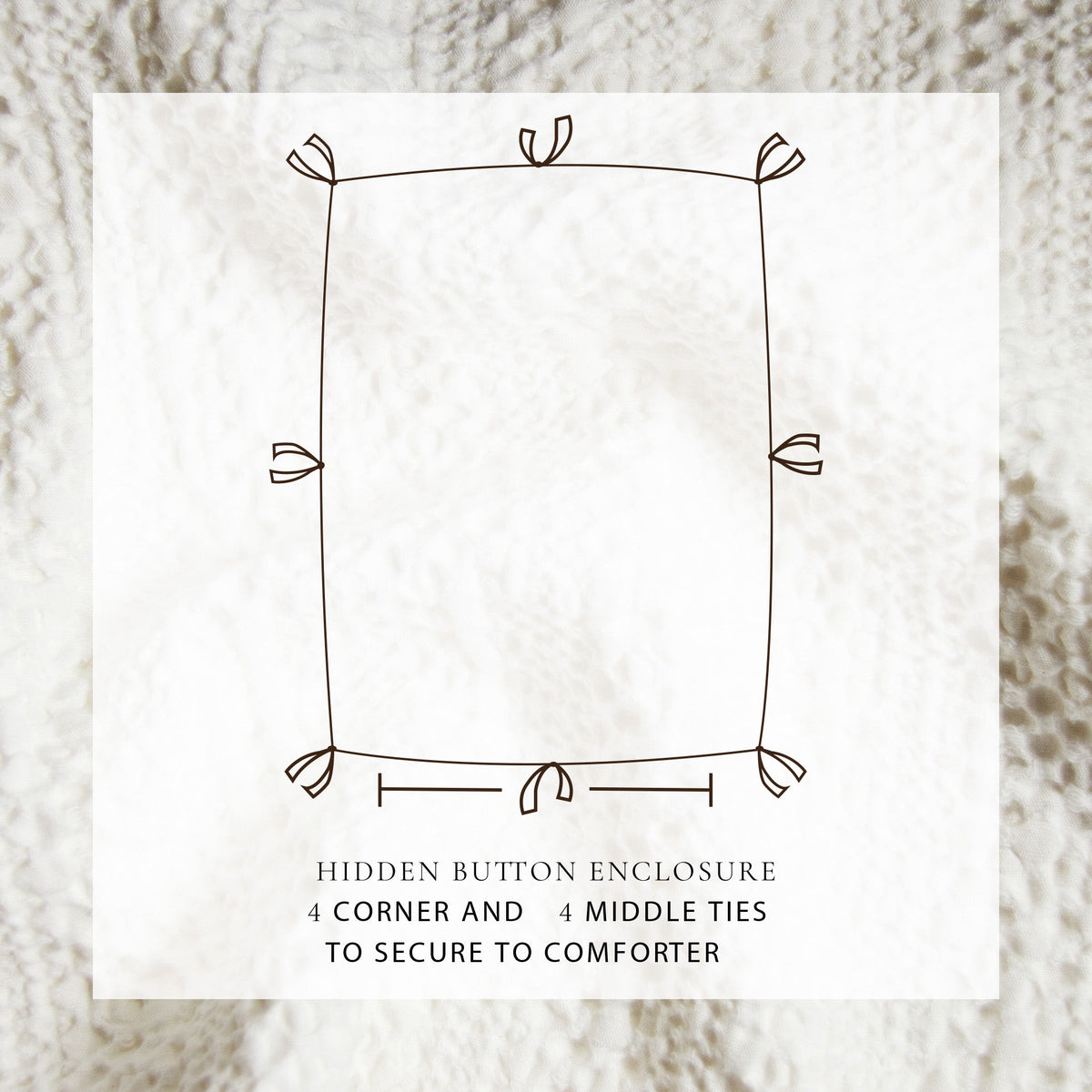 100% Cotton Honeycomb Waffle Duvet Set - Mattea Collection