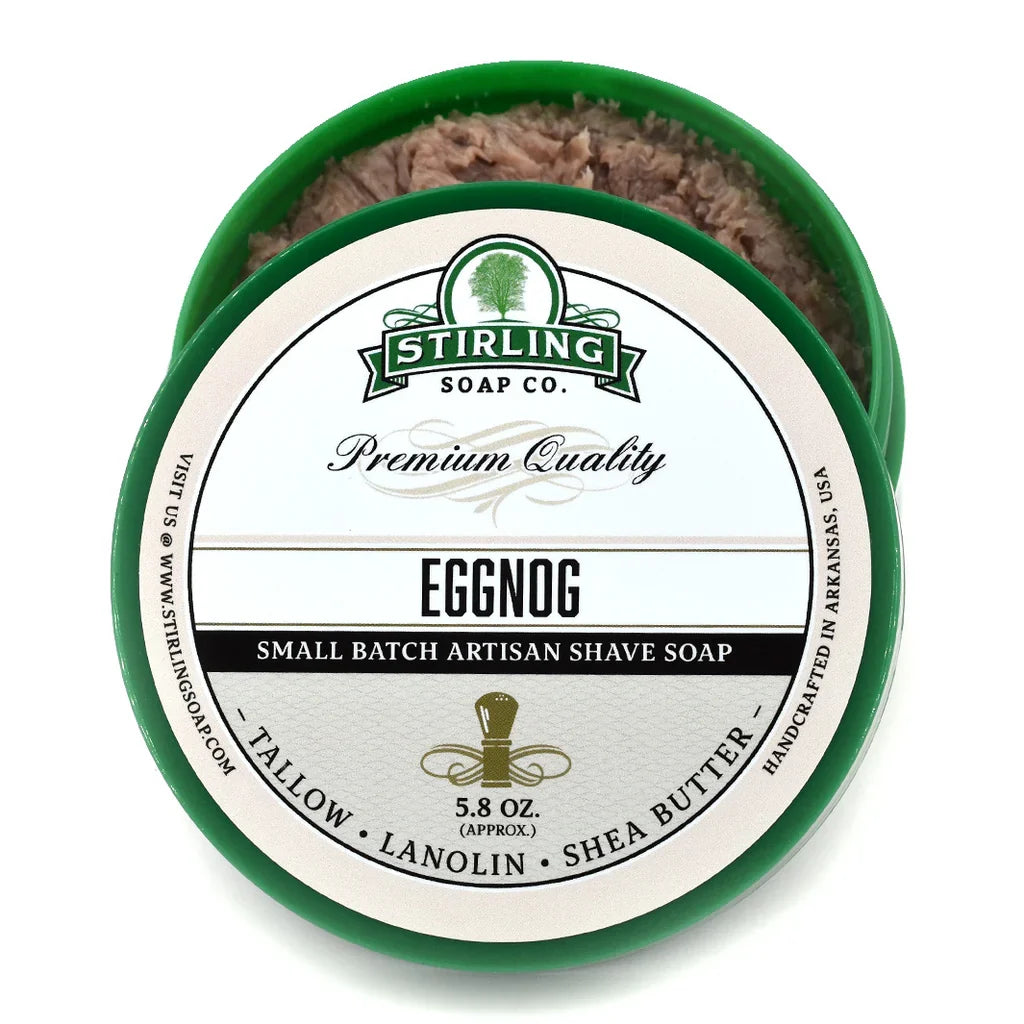 Stirling Soap Co. Eggnog Shaving Collection