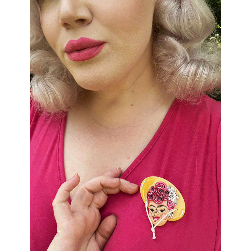 Elizabeth Brooch by Marla VonDuta x Lipstick & Chrome
