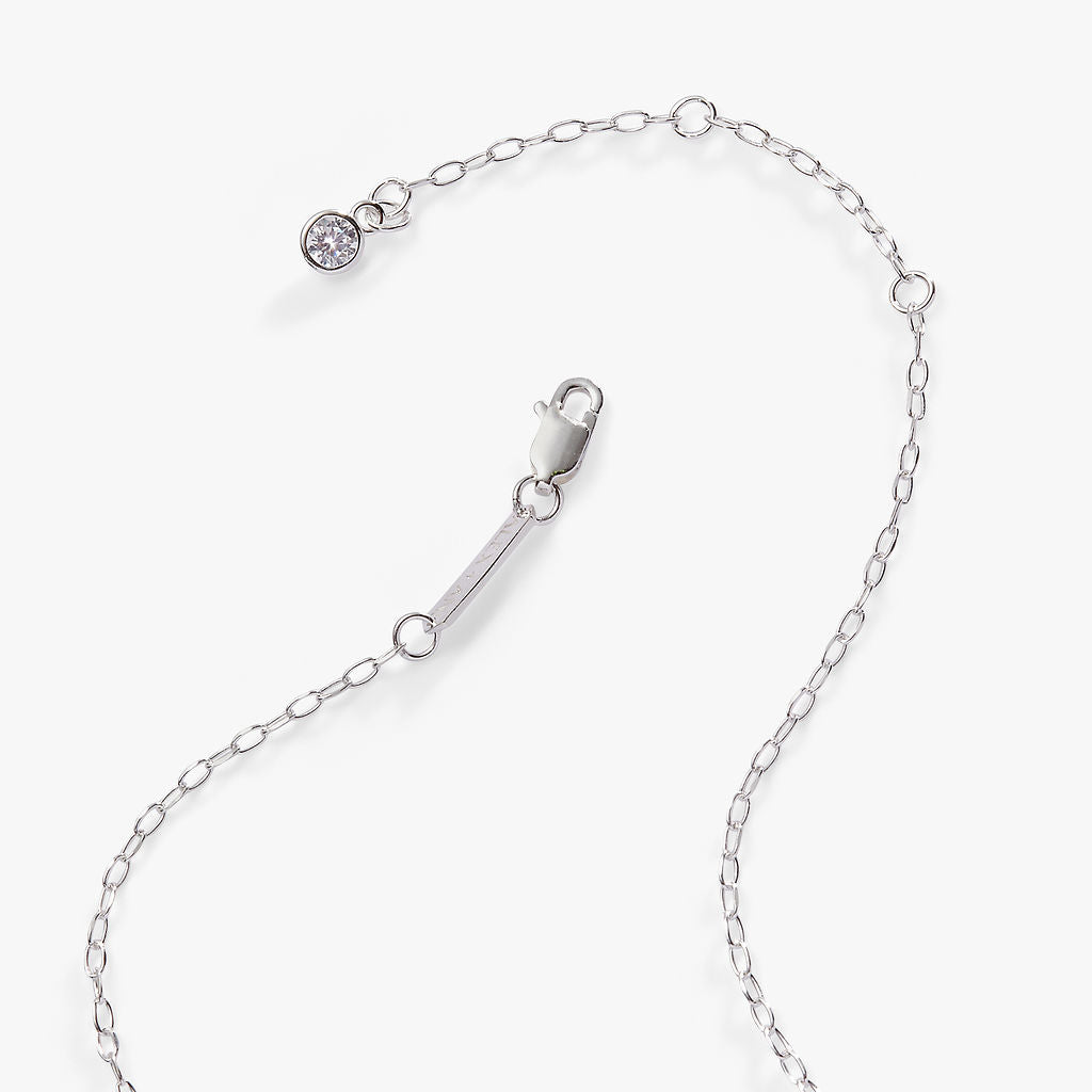Initial K Precious Elongated Necklace