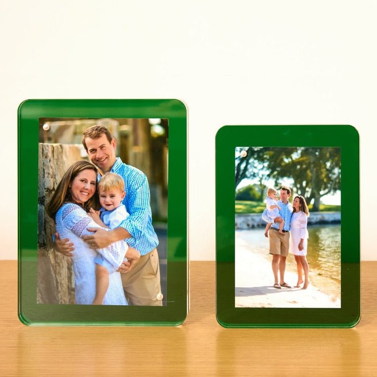 Emerald Acrylic 5" x 7" Flip Frame