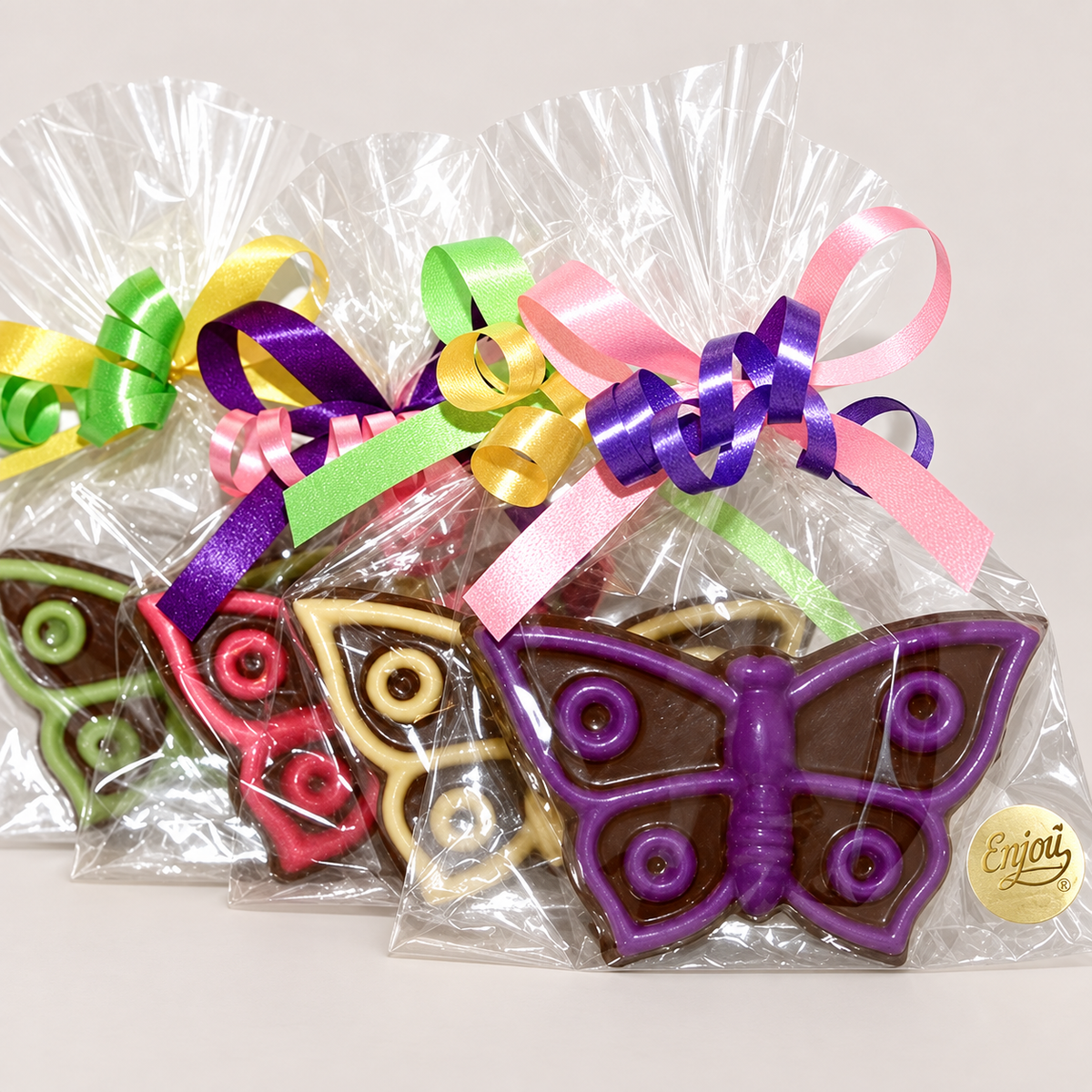a group of cookies in plastic bags