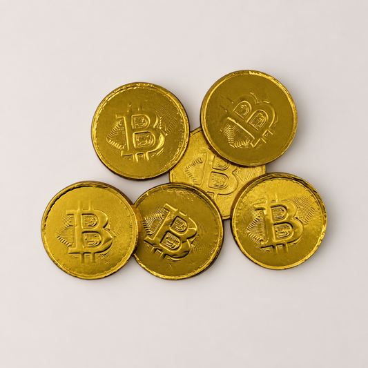 a group of gold coins