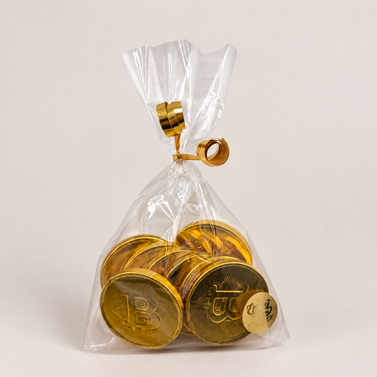 a bag of gold coins