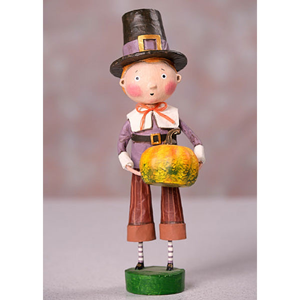 Mason Mayflower Thanksgiving Figurine by Lori Mitchell — 8-Inch Pilgrim Poly Resin Collectible