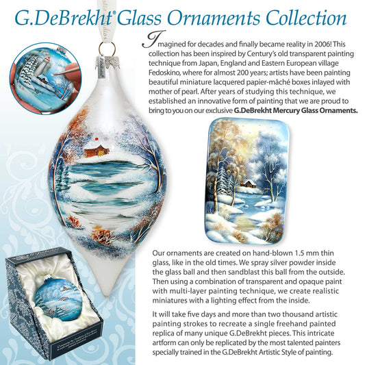 Nutcracker Glass Ornament by G. DeBrekht - Christmas Decor - 757-026