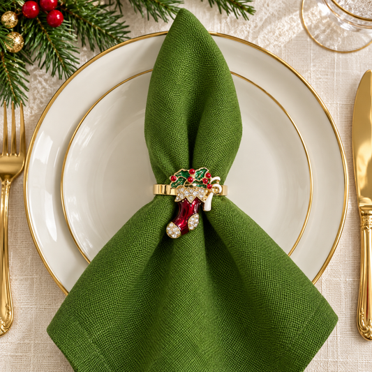 a napkin on a plate
