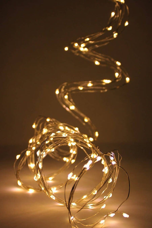 180 LED Silver Copper Branch Tree Lights Plug in - Warm White