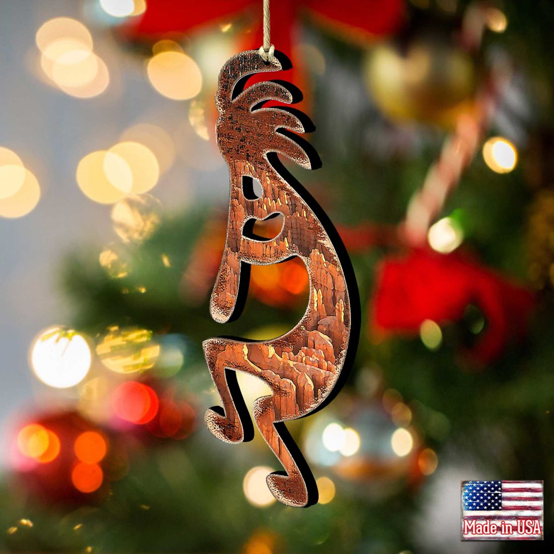 Kokopelli Wooden Ornaments - Christmas Decor - 8198416