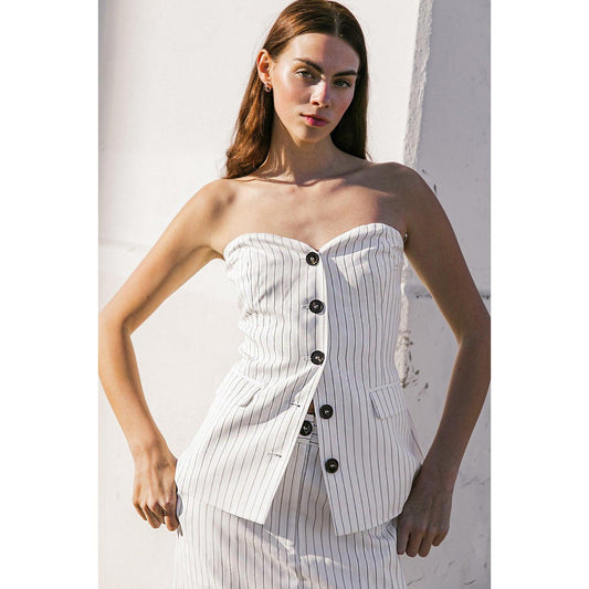 GET TO THE POINT WOVEN TOP