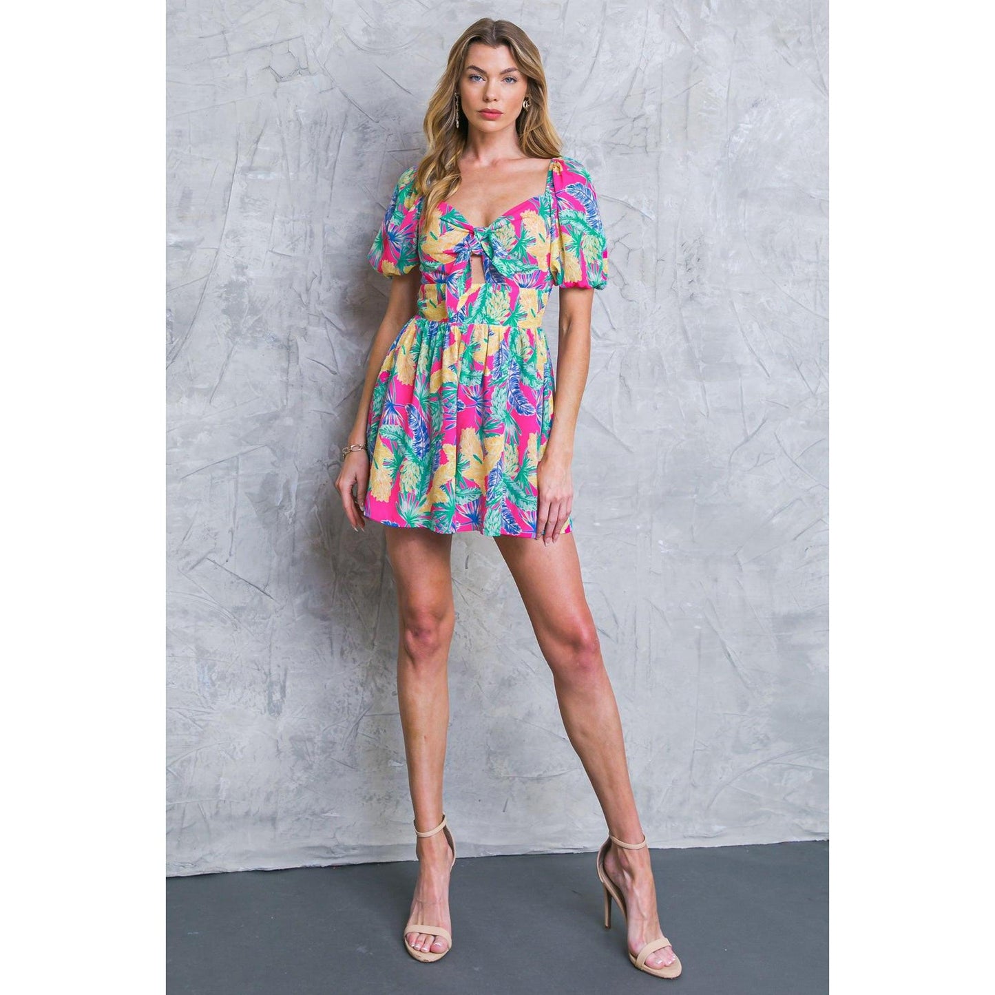 ST. JAMES CITY WOVEN ROMPER