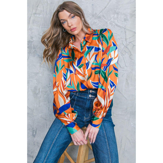 FEELS LIKE FALL WOVEN TOP