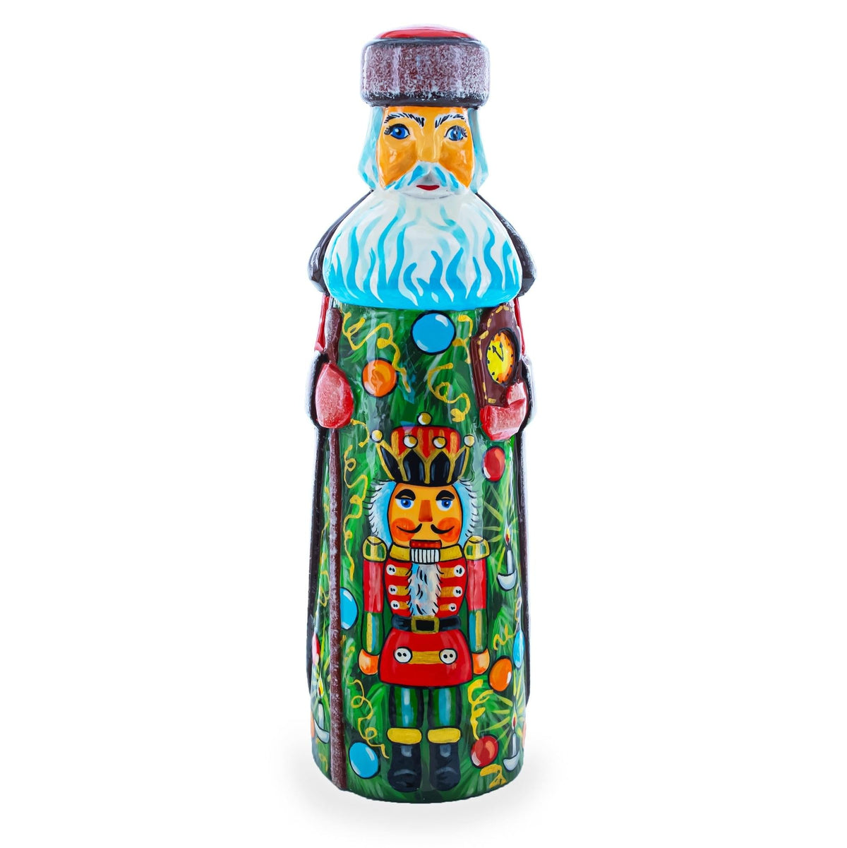a painted figurine of a nutcracker