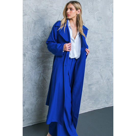 BOSS BABE WOVEN TRENCH COAT
