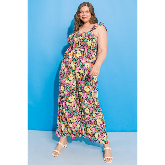MOLINETTO FLORAL WOVEN JUMPSUIT