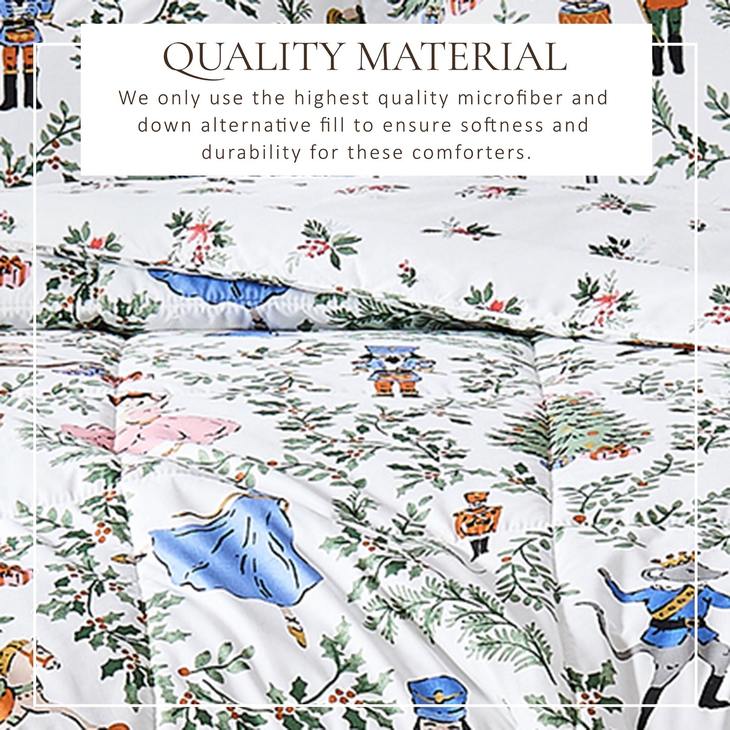 Reversible Christmas Comforter and Sham Set - Holiday / Lodge Odette Collection