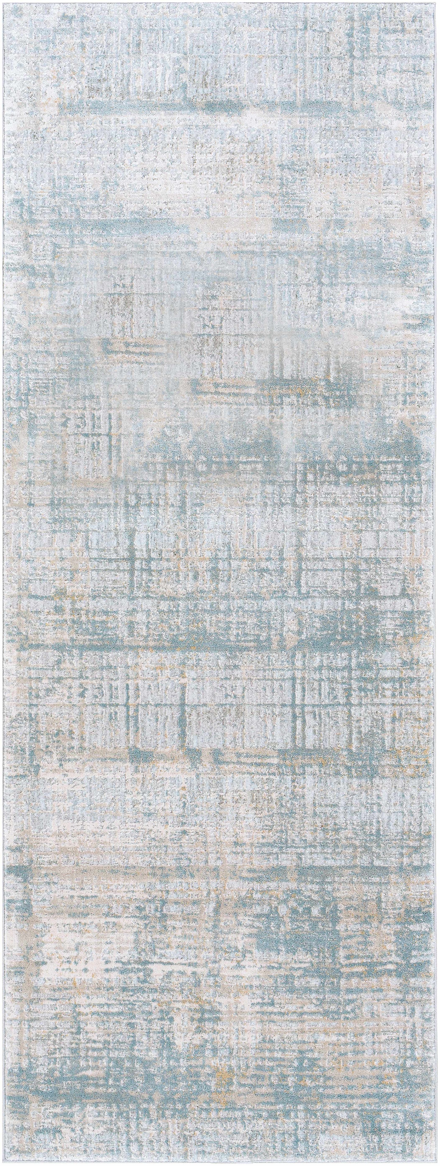 Fallin Gray Thick Luxe Abstract Striped Rug