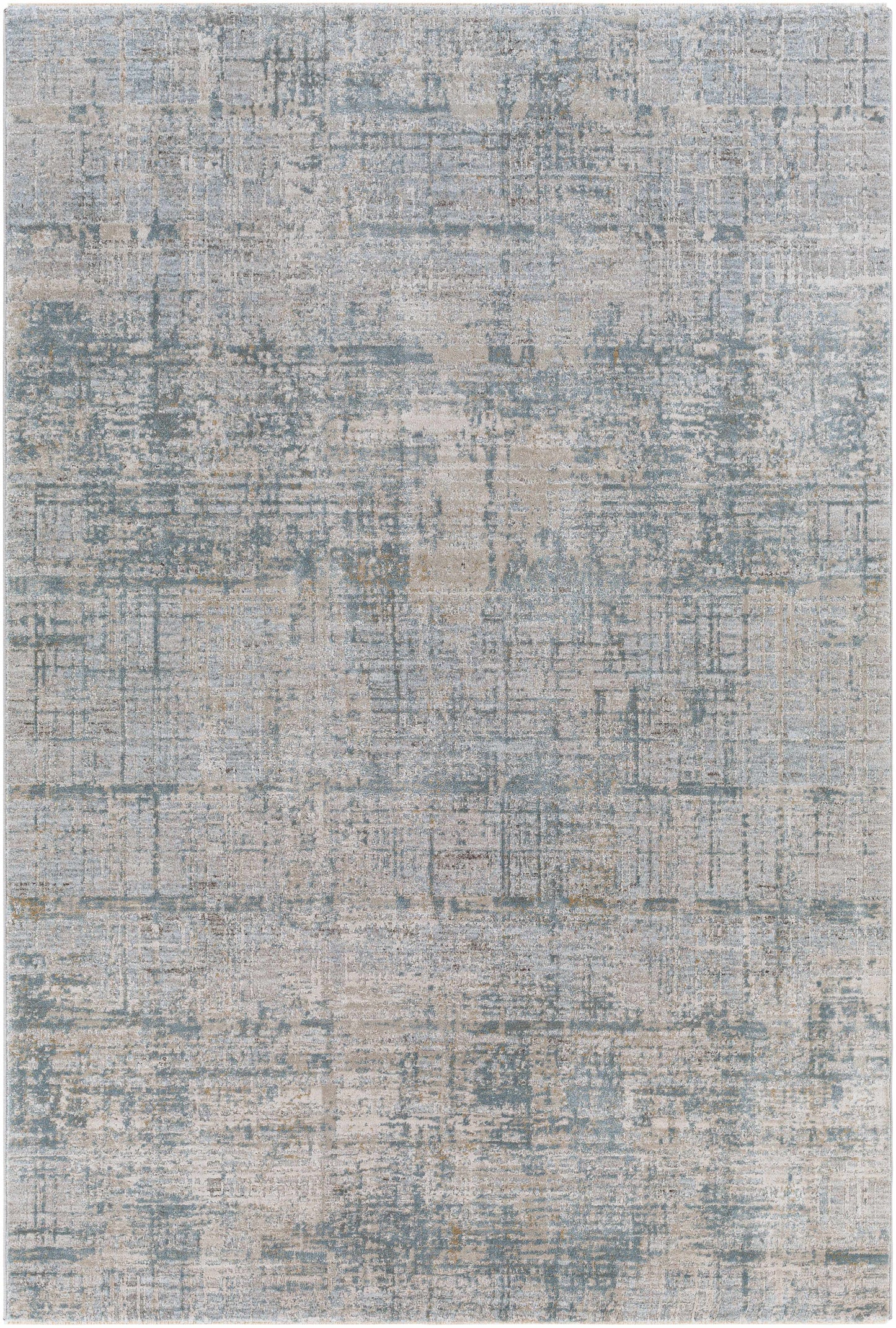 Fallin Gray Thick Luxe Abstract Striped Rug