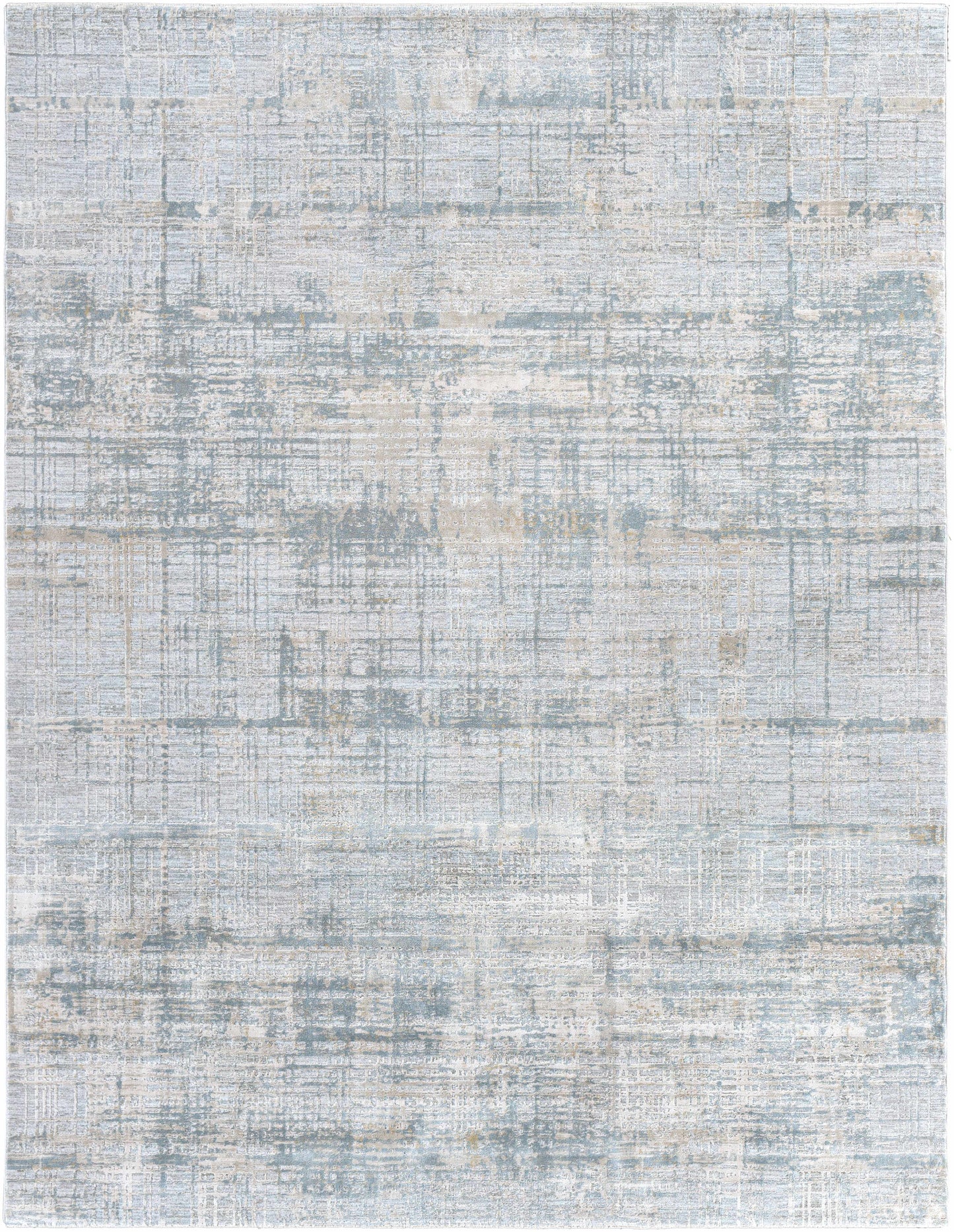 Fallin Gray Thick Luxe Abstract Striped Rug