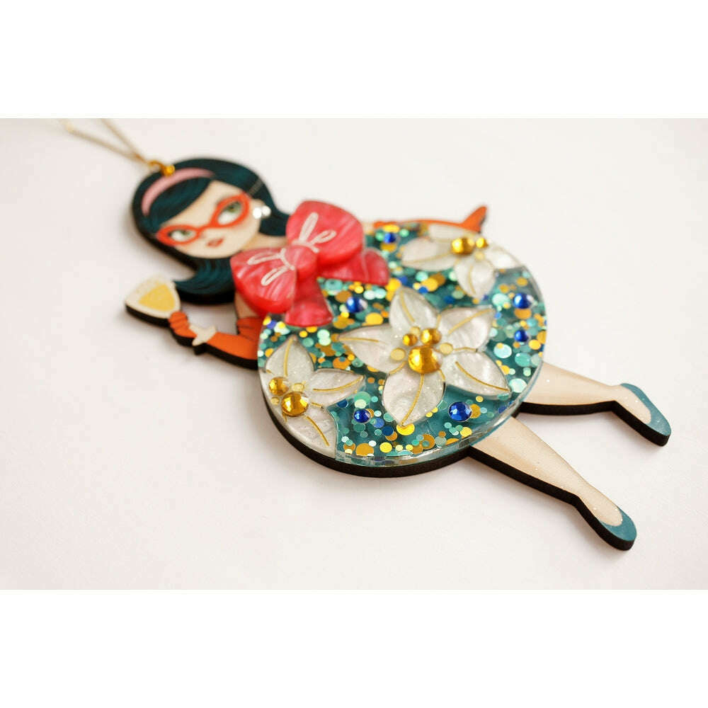Floral Christmas Tree Ornament by Laliblue