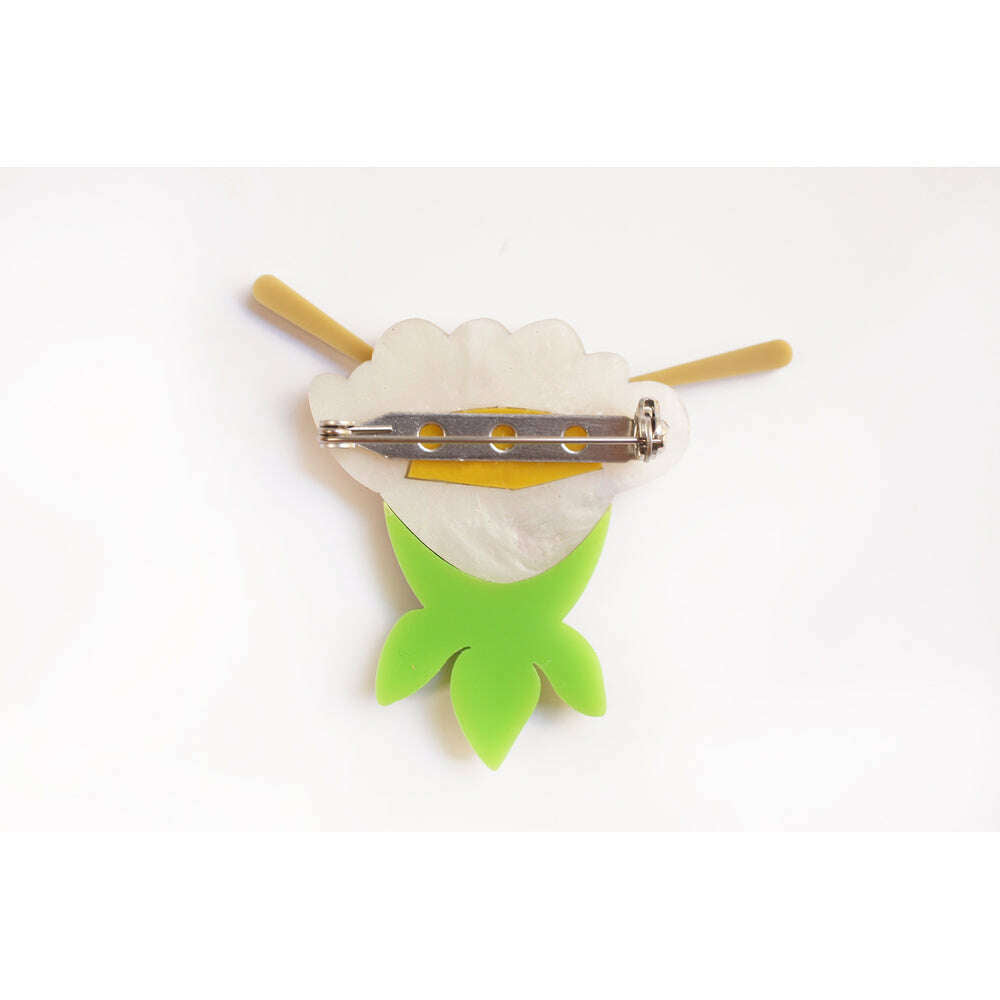 Flower Drum Brooch by Laliblue