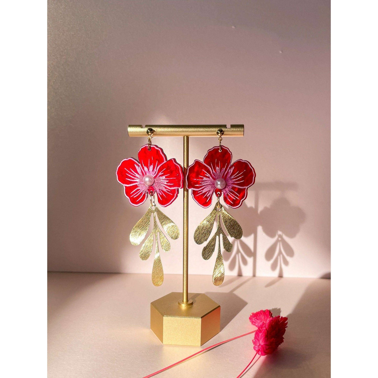 Flower of Luck Acrylic Earrings