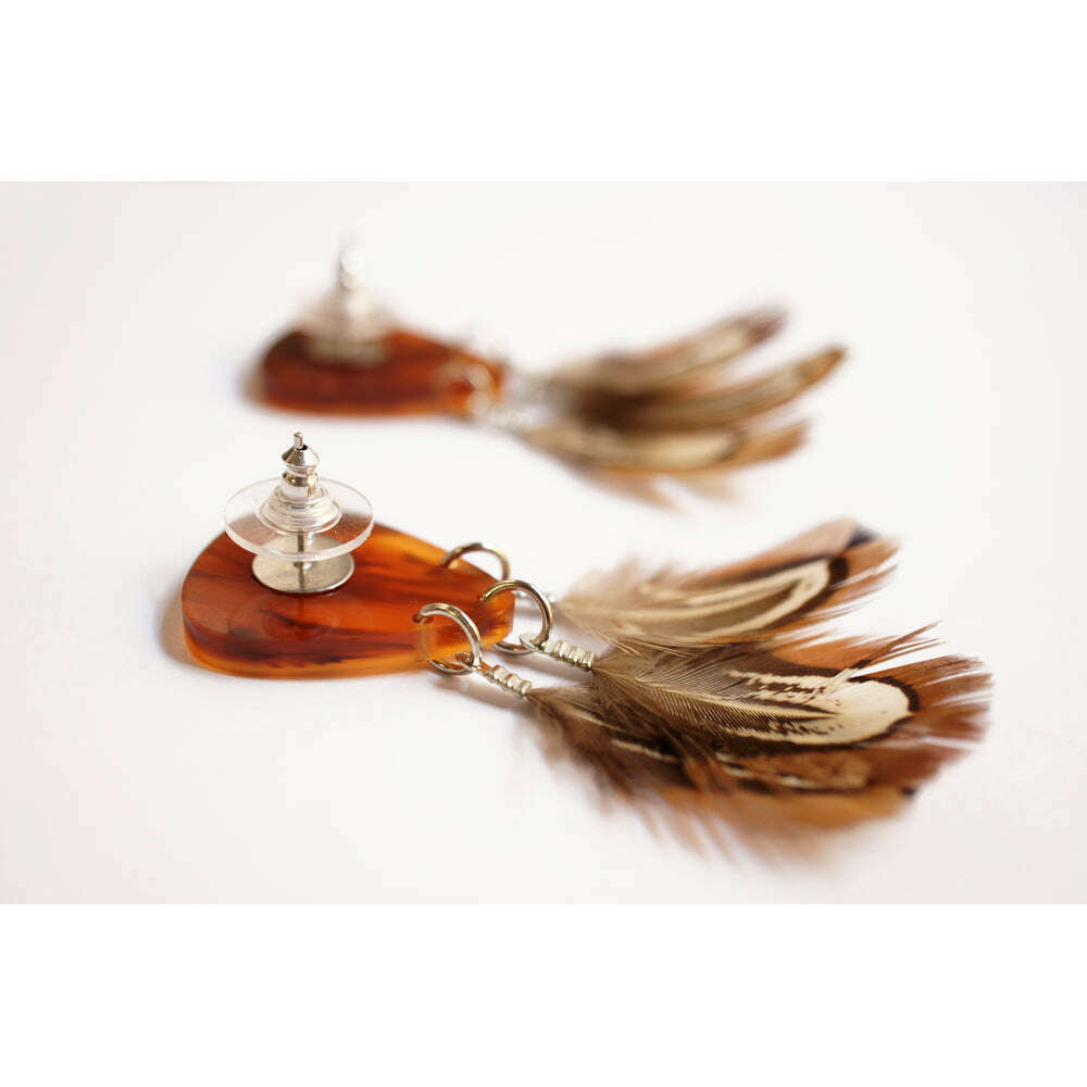 Folk Guitar Pick Earrings by Laliblue