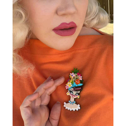 Forbidden Fruits Brooch by Miss Fluff x Lipstick & Chrome