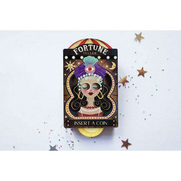 Fortune Teller Interactive Halloween Brooch by Laliblue