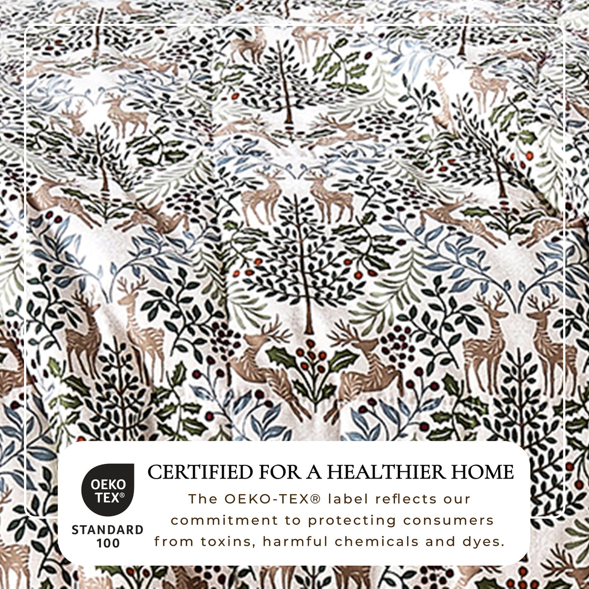 Reversible Christmas Comforter and Sham Set - Holiday / Lodge Odette Collection