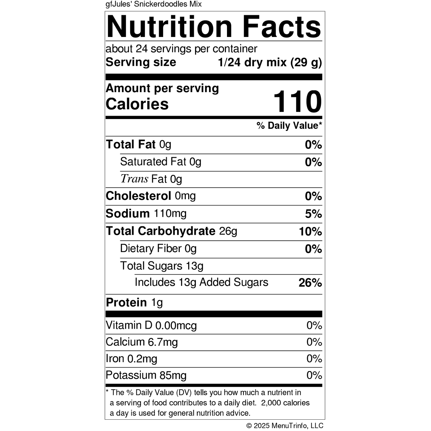 gfJules Gluten Free Snickerdoodle Mix